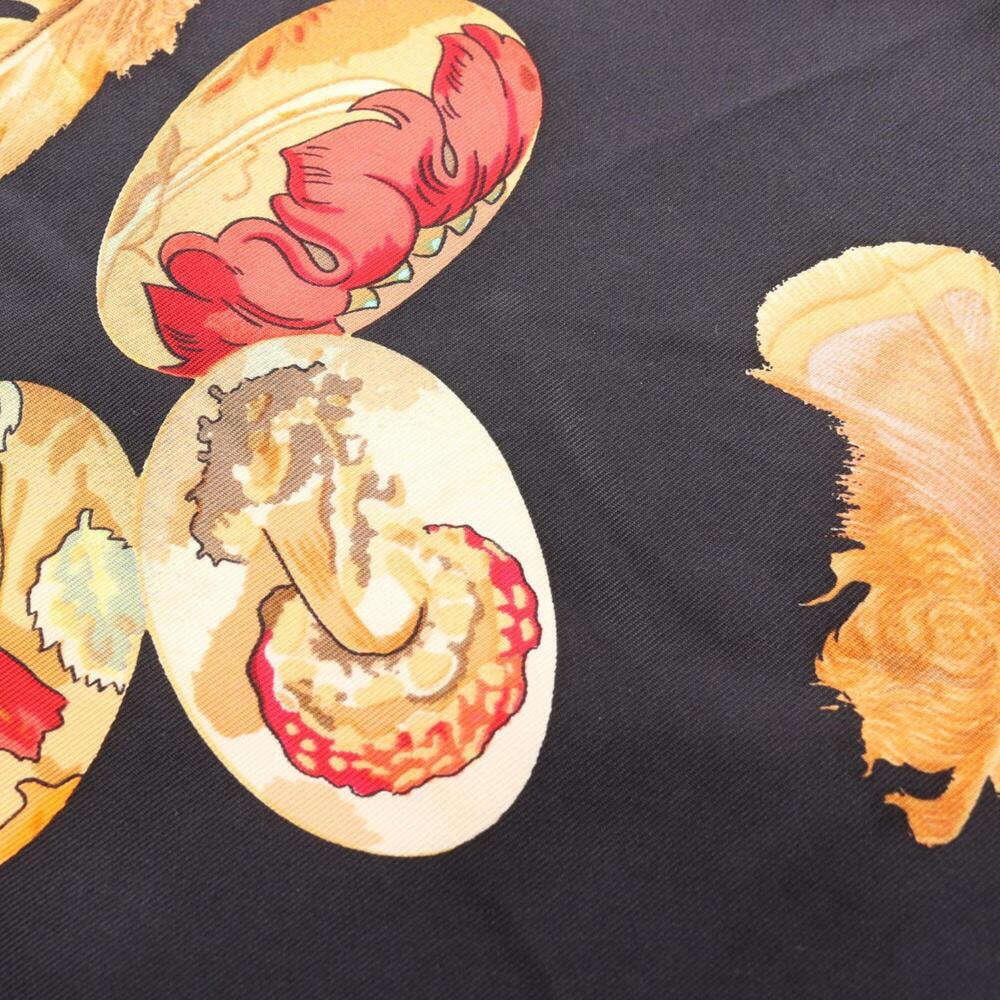 HERMES Black Silk Scarf - Picture 7 of 8